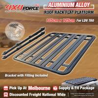 135x125cm Al-Alloy Heavy Duty Roof Rack Flat Platform for LDV T60 Dual Cab MEL