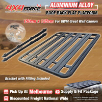 150x125cm Al-Alloy HD Roof Rack Flat Platform for GWM Great Wall Cannon MEL