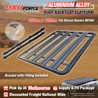 150x125cm Al-Alloy HD Roof Rack Flat Platform for Nissan Navara NP300 Dual MEL