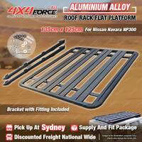 135x125cm Al-Alloy HD Roof Rack Flat Platform for Nissan Navara NP300 Dual SYD