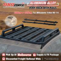 135x125 Al-Alloy Roof Rack Flat Platform & Rails for Mitsubishi Triton ML MN MEL