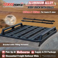 135x125cm Aluminium Alloy HD Roof Rack Flat Platform & Rails for Isuzu D-max MEL