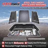 Steel Tub Canopy with Sliding Windows for Toyota Hilux Vigo Revo 05-On MEL