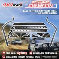 Side Steps Brush Rail Bars Rock Sliders for Triton ML MN Dual Cab SYD Stock