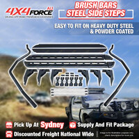 Side Steps Brush Rail Bars for Toyota LandCruiser 79 Series Dual SYD Stock