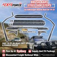 Side Steps Brush Rail Bars Rock Sliders for Volkswagen Amarok Dual Cab SYD Stock