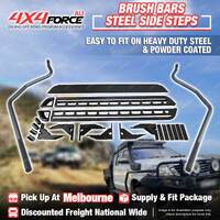 Side Steps Brush Rail Bars Rock Sliders for Triton ML MN Dual Cab MEL Stock