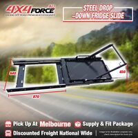 4X4FORCE Steel Drop Down Fridge Slide for Tray Pickup Storage Solutions 4WD MEL