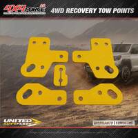 4X4FORCE Heavy Duty Recovery Tow Point Kit for Toyota Hilux Revo 16-21