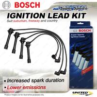 Bosch Ignition Leads for Ford Laser KJ KL 1.6 1.8 I4 16V 1994-1999