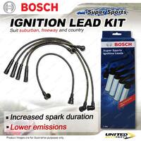 Bosch Ignition Leads for Subaru Alcyone Brumby DL GL Leone Omega Vortex XT