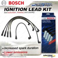 Bosch Ignition Leads for Mazda 626 MX6 GD GV 2.0 2.2 I4 12V 1987-1998