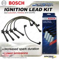 Bosch Ignition Leads for Holden Nova LE LF AZ90 AZ92 1.4 1.6 I4 16V 1989-1992