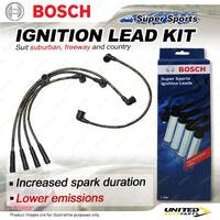 Bosch Ignition Leads for Ford Corsair UA 2.4 I4 12V Sedan Hatchback 1989-1992