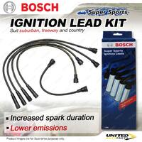 Bosch Ignition Leads for Holden Drover QB 1.3 G13A I4 8V 1985-1987