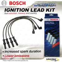 Bosch Super Sport Ignition Leads for Subaru Legacy Liberty BD BG 2.0 2.2 2.5