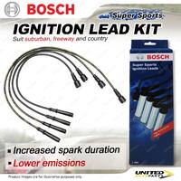 Bosch Ignition Leads for Holden Rodeo TF TFR16 TFR30 2.2 2.3 I4 8V