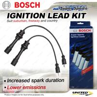 Bosch Ignition Leads for Ford Laser KN KQ SGNL SHPL 1.6 I4 16V 1999-2002