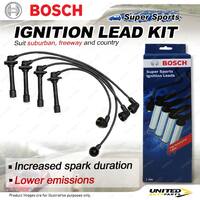 Bosch Ignition Leads for Mazda 626 GF GFSP GFSS 2.0 I4 16V 1997-2002