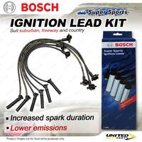 Bosch Ignition Leads for Ford Courier PH 4.0 V6 12V Wellside 2005-2006