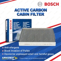 Bosch Active Carbon Cabin Filter for Audi A3 TESI 8V Q2 Q3 RS RS3 S3 SQ2 TT TTS