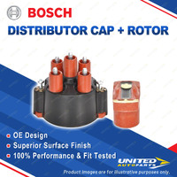 Bosch Distributor Cap + Rotor for Mercedes Benz 200 W124 2.0L M102.922 I4 8V