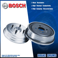 2x Rear Bosch Brake Drums for Ford Courier PE PG PH 2.5L 2.6L Ranger PJ PK 3.0L