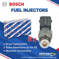 8 x Bosch Fuel Injectors for BMW 530I 535I 540I 730I 730IL E34 E39 E32 E38 92-98