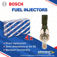 4 x Bosch Fuel Injectors for Audi A1 8X A3 8V A5 8F7 8T3 8TA A6 C7 1.8L 12-20