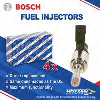 4 x Bosch Fuel Injectors for Audi S3 8VE 8V7 8V8 8VF 8VA 8VK 8V1 8VS 8VM TT 2.0L