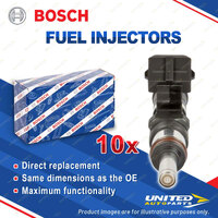 10 x Bosch Fuel Injectors for BMW 5 Ser M5 E60 6 Ser M E63 M6 E64 5.0L 05-09