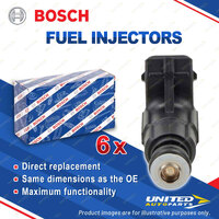 6 x Bosch Fuel Injectors for Mercedes Benz C240 C280 W202 S202 CLK320 A208 C208