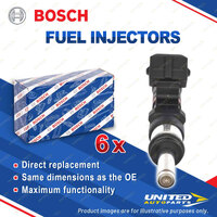 6 x Bosch Fuel Injectors for Porsche 911 997 GT2 RS Petrol 3.6L 2006-2012