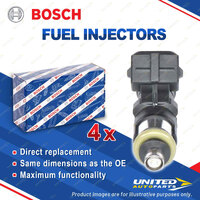 4 x Bosch Fuel Injectors for Renault Scenic JA0/1 Clio X65 1.4L 1.6L 1998-2008