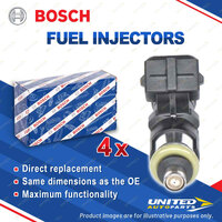 4x Bosch Fuel Injectors for Seat Cordoba 6K1 6K2 1.6L 55kW ABU AEE ALM 1993-2002