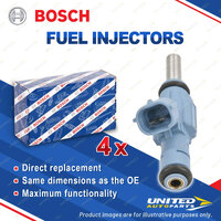 4x Bosch Fuel Injectors for Volkswagen Golf Beetle MultiVan Touareg Transporter