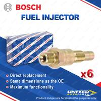 6 x Bosch Fuel Injectors for Porsche 911 2.3L 2.2L 2.7L Coupe 09/1969-01/1979