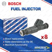 8 Bosch Fuel Injectors for Ford Falcon Fairmont EB ED Fairlane NL NC Mustang LTD