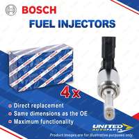 4 x Bosch Fuel Injectors for Audi A3 4 5 6 Q3 5 TT 8P B8 8K 8T 8F C7 4G 8U 8R 8J