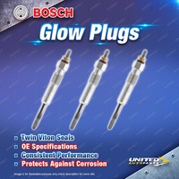 3 x Bosch Glow Plugs for Daihatsu Charade 1.0L CL CLT I3 6V 1983-1987