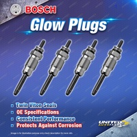 4 x Bosch Glow Plugs for Land Rover Range Rover Turbo 2.4L 11A I4 8V 88-90