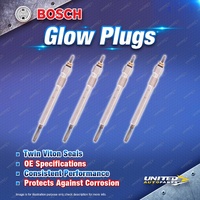 4 x Bosch Glow Plugs for Land Rover Defender 90 110 130 Discovery Series 1 I4