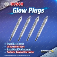 4 x Bosch Glow Plugs for LDV V80 LWB SWB K1 2.5L SC25R136Q4 I4 16V 13-On