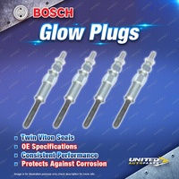 4 x Bosch Glow Plugs for BMW 320D E46 2.0L M47D20 I4 16V 1999-2001