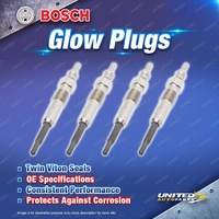 4 x Bosch Glow Plugs for Skoda Octavia 1Z 1.9L 2.0L BXE BMM I4 8V 2006-2011