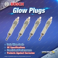 4 x Bosch Glow Plugs for Mini Cooper D R56 Countryman ALL4 R60 1.6L 2.0L I4