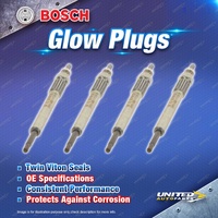 4 x Bosch Glow Plugs for Kia Grand Carnival YP VQ Sorento Sportage 2.0L 2.2L I4