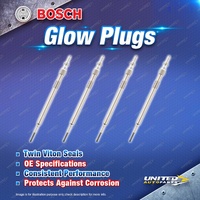 4 x Bosch Glow Plugs for Volvo V40 V60 D4 P3 XC60 D5 P3 2.0L I4 16V 14-On