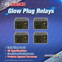 4 x Bosch Glow Plug Relays for Alfa Romeo 147 159 937 1.9 JTDM I4 16V 04-10