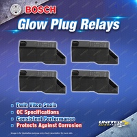 4 x Bosch Glow Plug Relays for Iveco Daily III 35C 35S 14 40C 14 50C 65C 17 I4